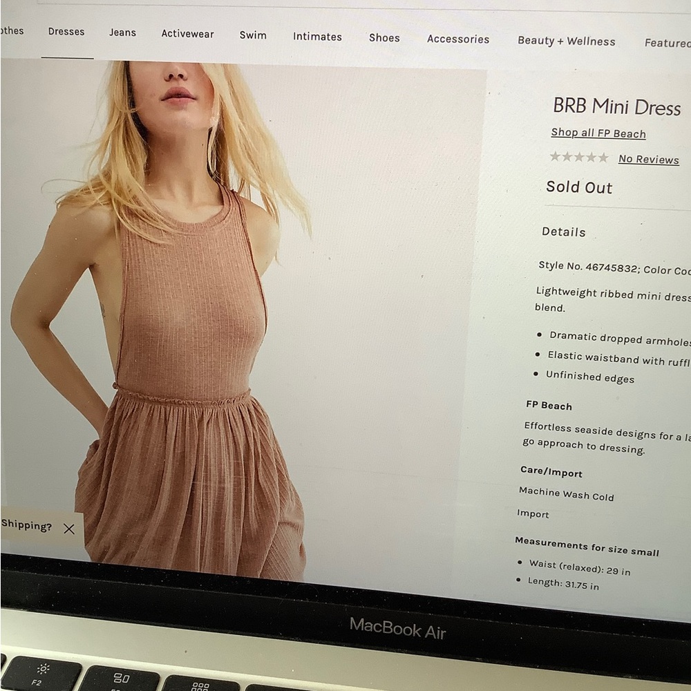 Free people BRB mini dress